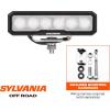 imageSYLVANIA Rugged 6 Inch Flood LED Light Bar  LIFETIME Limited Warranty  Floodlight 1700 Raw Lumens  Off Road Driving Work Light  For Truck Boat Tractor ATV UTV SUV 4x4 1 PC