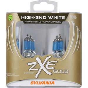 imageSYLVANIA  9006 HB4 SilverStar zXe GOLD High Performance Halogen Headlight Bulb  Headlight ampamp Fog Light Bright White Light Output Best HID Alternative Xenon Charged Technology Contains 2 Bulbs