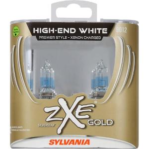 imageSYLVANIA  9012 SilverStar zXe GOLD High Performance Halogen Headlight Bulb  Headlight ampamp Fog Light Bright White Light Output Best HID Alternative Xenon Charged Technology Contains 2 Bulbs
