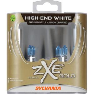 imageSYLVANIA  H1 SilverStar zXe GOLD High Performance Halogen Headlight Bulb  Headlight ampamp Fog Light Bright White Light Output Best HID Alternative Xenon Charged Technology Contains 2 Bulbs