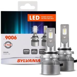imageSYLVANIA 9006 LED Powersport Headlight Bulbs for OffRoad Use or Fog Lights  2 Pack