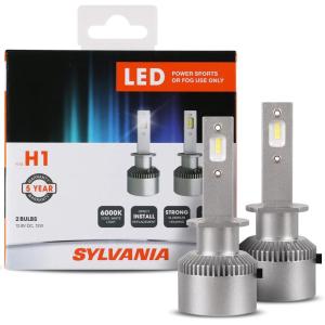 imageSYLVANIA H1 LED Powersport Headlight Bulbs for OffRoad Use or Fog Lights  2 Pack