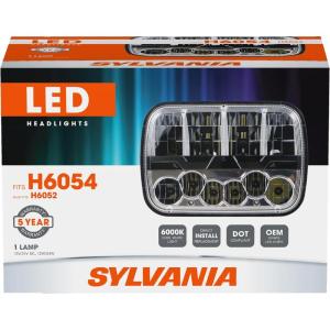 imageSYLVANIA LED Sealed Beam Headlight  H6054SLBX  Fits H6054 ampamp H6052  Bright Durable EnergyEfficient Automotive Headlight  1 Lamp Per Box