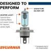 imageSYLVANIA  9003 SilverStar  High Performance Halogen Headlight Bulb High Beam Low Beam and Fog Replacement Bulb Brighter Downroad with Whiter Light Contains 2 Bulbs