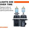 imageSYLVANIA  9004 SilverStar Ultra  High Performance Halogen Headlight Bulb High Beam Low Beam and Fog Replacement Bulb Brightest Downroad with Whiter Light TriBand Technology Contains 2 Bulbs