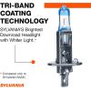 imageSYLVANIA  H1 SilverStar Ultra  High Performance Halogen Headlight Bulb High Beam Low Beam and Fog Replacement Bulb Brightest Downroad with Whiter Light TriBand Technology Contains 2 Bulbs