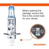 imageSYLVANIA  H1 SilverStar Ultra  High Performance Halogen Headlight Bulb High Beam Low Beam and Fog Replacement Bulb Brightest Downroad with Whiter Light TriBand Technology Contains 2 Bulbs