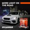 imageSYLVANIA  H11 ampamp 9005 SilverStar Ultra Bundle  High Performance Halogen Headlight Bulbs High Beam Low Beam and Fog Replacement Bulb Brightest Downroad with Whiter Light Contains 4 Bulbs