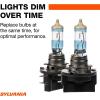 imageSYLVANIA  H11B SilverStar Ultra  High Performance Halogen Headlight Bulb High Beam Low Beam and Fog Replacement Bulb Brightest Downroad with Whiter Light TriBand Technology Contains 2 Bulbs