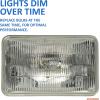 imageSYLVANIA  H4666 SilverStar Sealed Beam Headlight  High Performance Halogen Headlight Replacement 100x165 Brighter ampamp Whiter Light for Added Clarity Downroad and Sideroad Contains 1 Bulb