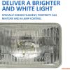 imageSYLVANIA  H4666 SilverStar Sealed Beam Headlight  High Performance Halogen Headlight Replacement 100x165 Brighter ampamp Whiter Light for Added Clarity Downroad and Sideroad Contains 1 Bulb