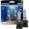 imageSYLVANIA  9006XS SilverStar  High Performance Halogen Headlight Bulb High Beam Low Beam and Fog Replacement Bulb Brighter Downroad with Whiter Light Contains 2 Bulbs