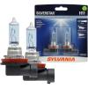 imageSYLVANIA  H11 SilverStar  High Performance Halogen Headlight Bulb High Beam Low Beam and Fog Replacement Bulb Brighter Downroad with Whiter Light Contains 2 Bulbs