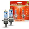 imageSYLVANIA 9003 SilverStar Ultra High Performance Halogen Headlight Bulb Brightest Downroad with Whiter Light 2 Bulbs