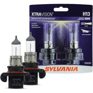 imageSYLVANIA  H13 XtraVision  High Performance Halogen Headlight Bulb High Beam Low Beam and Fog Replacement Bulb Contains 2 Bulbs