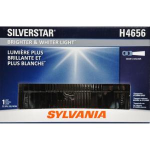 imageSYLVANIA  H4656 SilverStar Sealed Beam Headlight  High Performance Halogen Headlight Replacement 100x165 Brighter ampamp Whiter Light for Added Clarity Downroad and Sideroad Contains 1 Bulb