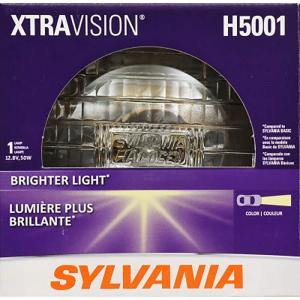 imageSYLVANIA  H5001 XtraVision Sealed Beam Headlight  Halogen Headlight Replacement Delivers More Downroad Visibility Contains 1 Bulb
