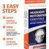 imageSYLVANIA  H11 SilverStar Bulbs and Headlight Restoration UV Block Clear Coat Bundle  2 Bulbs and 1 Fl Oz
