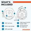 imageSYLVANIA H11 Xtravision Headlight Restoration Kit and Plus Portable Tire Inflator  Bundle