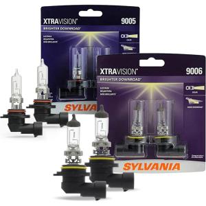 imageSYLVANIA 9005 and 9006 XtraVision Bundle  Halogen Headlight Bulbs Contains 4 Bulbs