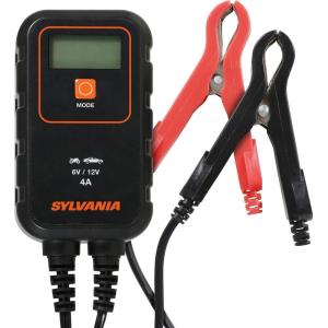 imageSYLVANIA  Smart Charger  HeavyDuty Portable Car Battery Charger  Makes Car Charging Easy  Use as Battery Maintainer  6V or 12V Voltage Output  4 AMP