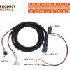 imageSYLVANIA  Single Output LED Wiring Harness  12V On Off Switch Power Relay Blade Fuse Off Road LED Work Light Off Road Driving Light Truck Boat ATV UTV SUV 4x4 1 PC