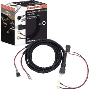 imageSYLVANIA  Single Output LED Wiring Harness  12V On Off Switch Power Relay Blade Fuse Off Road LED Work Light Off Road Driving Light Truck Boat ATV UTV SUV 4x4 1 PC
