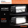 imageSYLVANIA  6 Inch LED Light Bar  Dual Mode Accent plus Spot Light 3300 Raw Lumens  Best Waterproof Off Road Work Light Truck Car Boat ATV UTV SUV 4x4 1 PC