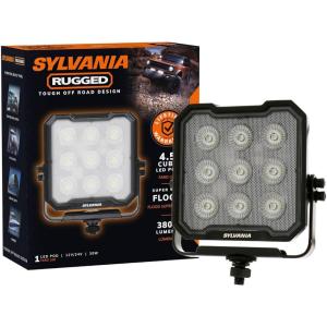 imageSYLVANIA  Rugged 45 Inch Cube LED Light Pod  Lifetime Limited Warranty  Flood light 3800 Raw Lumens  Waterproof IP69KRated  Off Road Driving Work Light  for Truck Car Boat ATV 4x4 1 PC