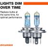 imageSYLVANIA  9003 SilverStar Ultra  High Performance Halogen Headlight Bulb High Beam Low Beam and Fog Replacement Bulb Brightest Downroad with Whiter Light TriBand Technology Contains 1 Bulb
