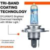 imageSYLVANIA  9003 SilverStar Ultra  High Performance Halogen Headlight Bulb High Beam Low Beam and Fog Replacement Bulb Brightest Downroad with Whiter Light TriBand Technology Contains 1 Bulb