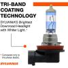 imageSYLVANIA  H11 SilverStar Ultra  High Performance Halogen Headlight Bulb High Beam Low Beam and Fog Replacement Bulb Brightest Downroad with Whiter Light TriBand Technology Contains 1 Bulb