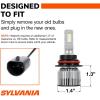 imageSYLVANIA 9007 LED  Fog Lights For Cars and Trucks  Headlight Bulbs for Off Road Powersports  6000k Cool White LED Light  LongLasting Bulbs  No Polarity  DIY Upgrade