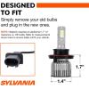 imageSYLVANIA H13 LED  Fog Lights For Cars and Trucks  Headlight Bulbs for Off Road Powersports  6000k Cool White LED Light  LongLasting Bulbs  No Polarity  DIY Upgrade