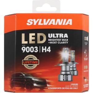 imageSYLVANIA 9003 LED Ultra  Fog Lights For Cars and Trucks  Headlight Bulbs for Off Road Powersports  6000k Cool White LED Light  Maximum Lifespan  No Polarity  DIY Upgrade