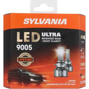 imageSYLVANIA 9005 LED Ultra  Fog Lights For Cars and Trucks  Headlight Bulbs for Off Road Powersports  6000k Cool White LED Light  Maximum Lifespan  No Polarity  DIY Upgrade