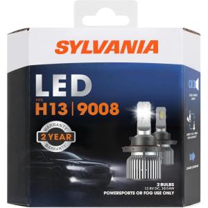 imageSYLVANIA H13 LED  Fog Lights For Cars and Trucks  Headlight Bulbs for Off Road Powersports  6000k Cool White LED Light  LongLasting Bulbs  No Polarity  DIY Upgrade
