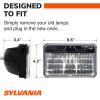 imageSYLVANIA  H4656 LED Sealed Beam Headlight  4 x 6 Inch Rectangle  Cool White 6000K Sealed Beam Headlamp  Retrofit Light Truck Car Motorcycle Contains 1 Bulb