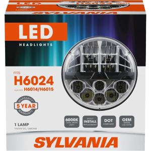imageSYLVANIA LED Heated Sealed Beam Headlight  Heated Headlights to Support Night Time Driving  GlareFree  6000k White Light  DOTCompliant  IP67Rated  OEMGrade  Easy to Install  H6024