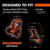 image:imageSYLVANIA  Adjustable Hood Mount Clamp Bracket  Lifetime Limited Warranty Universal Fit for LED Lights Off Road Light Mounting Truck Car ATV UTV SUV 4x4 2 PC